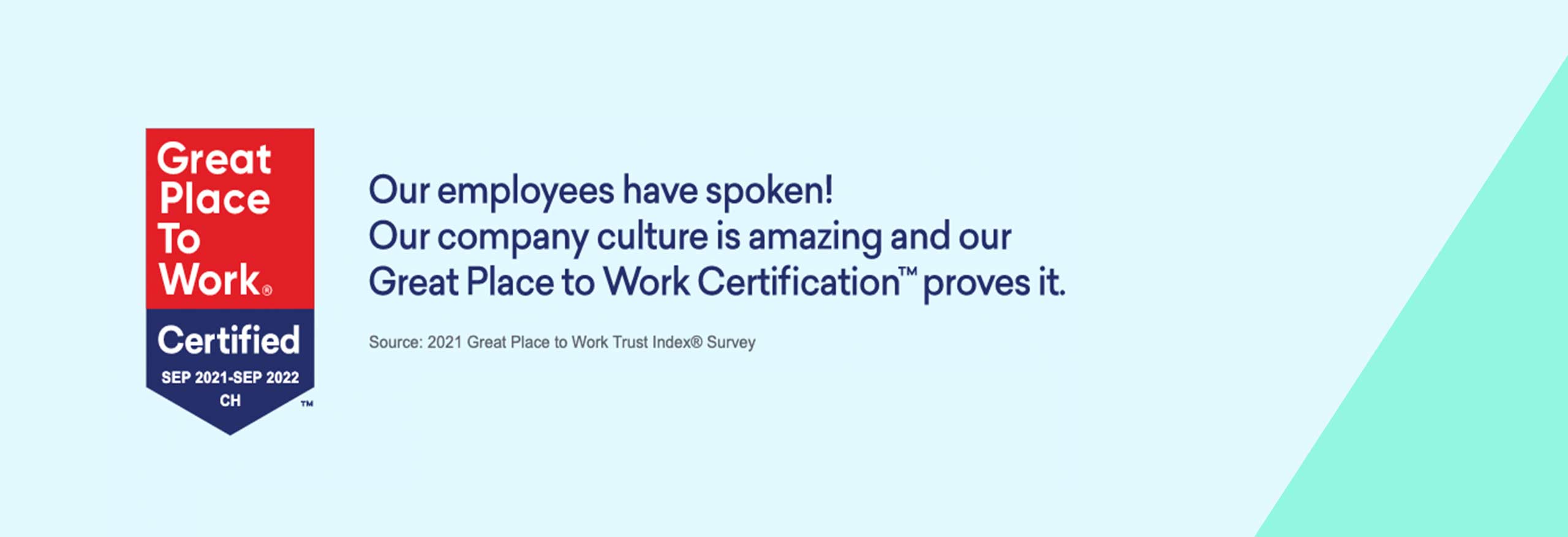 Image du certificat: a great place to work 
